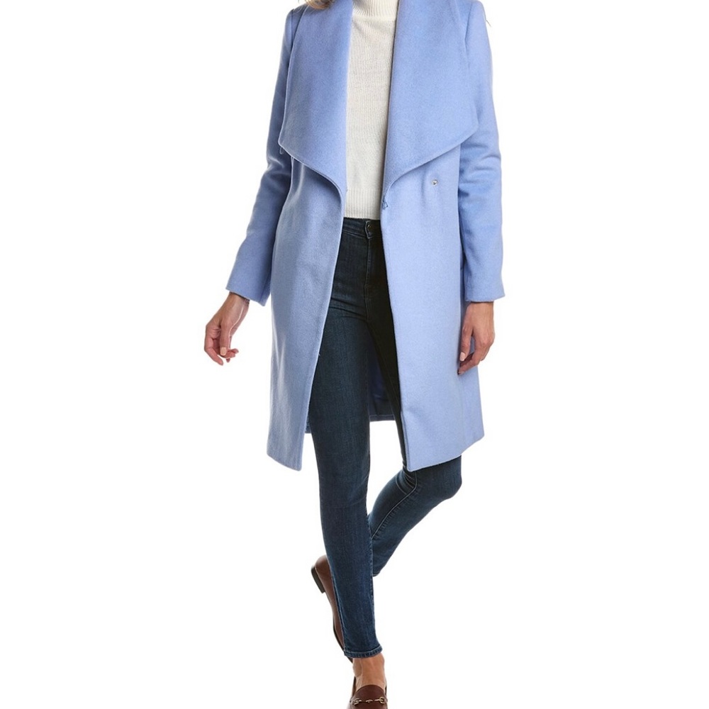 Cole Haan Lavender Medium Wool-Blend Coat